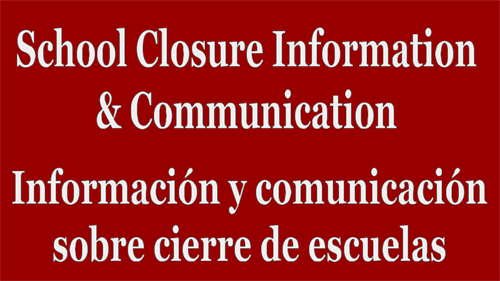 school closure communication - georgia font